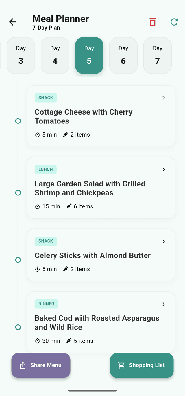 Meal plan